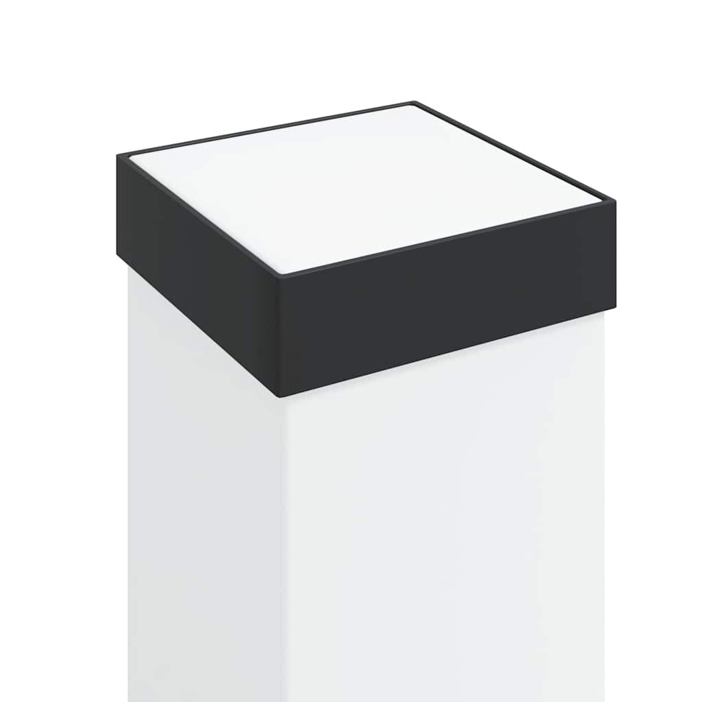 Bollard Lights with Sensor&Outlet 3 pcs 80 cm Black IP44