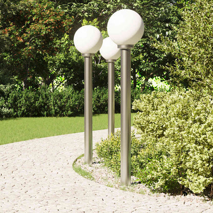 Bollard Lights 3 pcs 120 cm Stainless Steel IP44