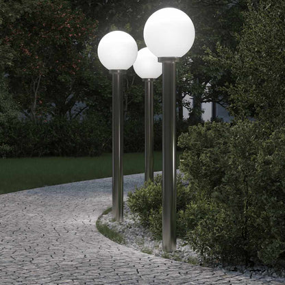 Bollard Lights 3 pcs 120 cm Stainless Steel IP44