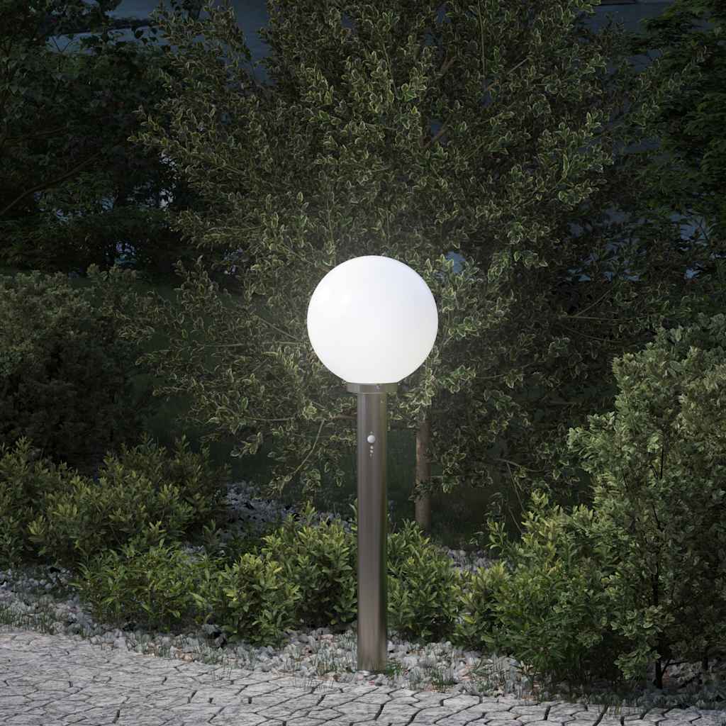 Bollard Light with Sensor 80 cm Stainless Steel IP44