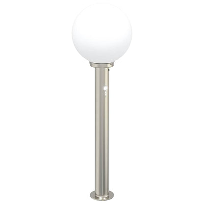 Bollard Lights with Sensor 3 pcs 80 cm Stainless Steel IP44