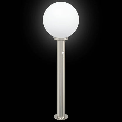 Bollard Lights with Sensor 3 pcs 80 cm Stainless Steel IP44