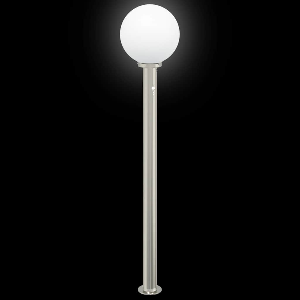 Bollard Light with Sensor 120 cm Stainless Steel IP44