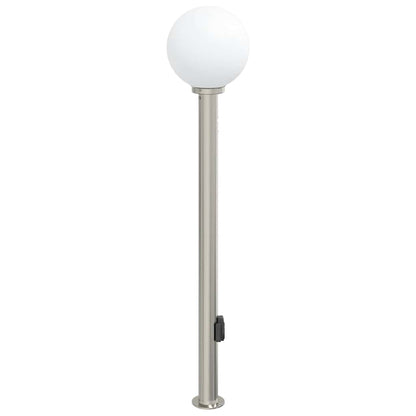 Bollard Light with Sensor&Outlet 120 cm Stainless Steel IP44