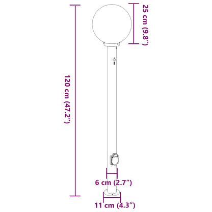 Bollard Lights with Sensor&Outlet 3 pcs 120 cm Stainless Steel IP44