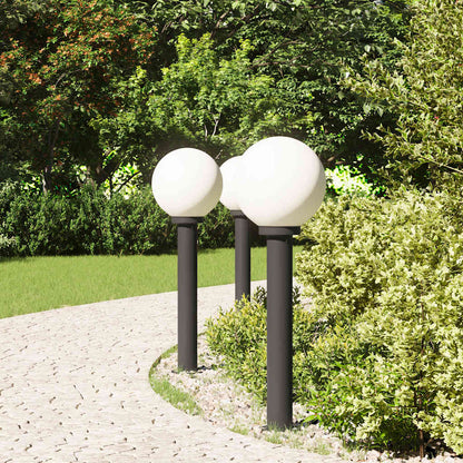 Bollard Lights 3 pcs 80 cm Black IP44