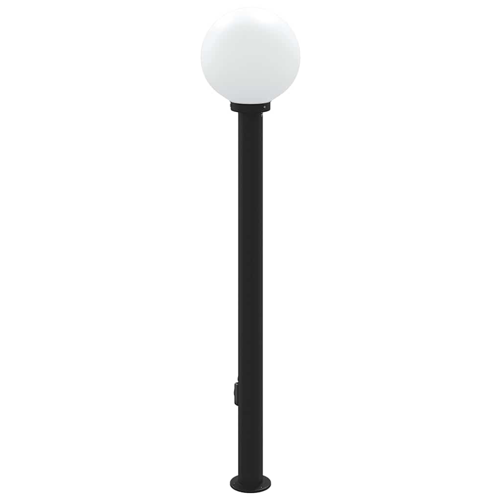 Bollard Light with Outlet 120 cm Black IP44