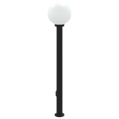 Bollard Light with Outlet 120 cm Black IP44