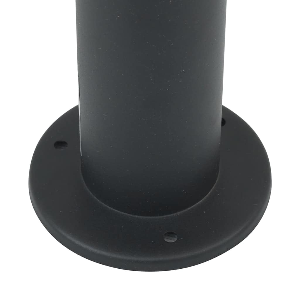 Bollard Light with Sensor&Outlet 80 cm Black IP44