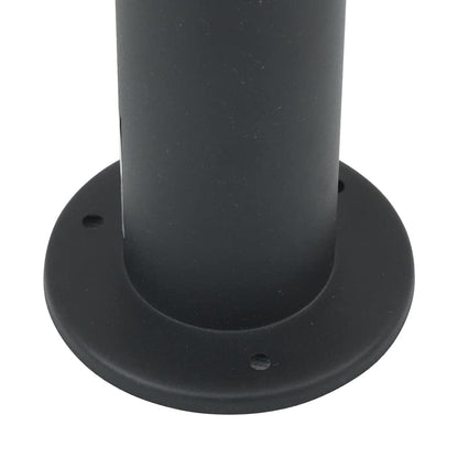 Bollard Light with Sensor&Outlet 80 cm Black IP44
