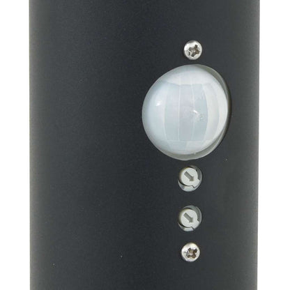 Bollard Lights with Sensor&Outlet 3 pcs 120 cm Black IP44