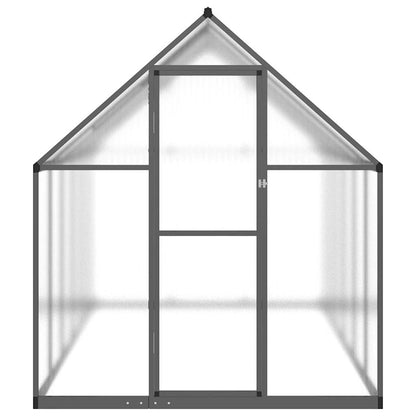 Greenhouse with Base Frame Anthracite 334x169x195 cm Aluminium