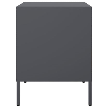 Bedside Cabinets 2 pcs Anthracite 36x39x50.5 cm Steel