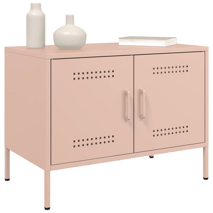 TV Cabinets 2 pcs Pink 68x39x50.5 cm Steel
