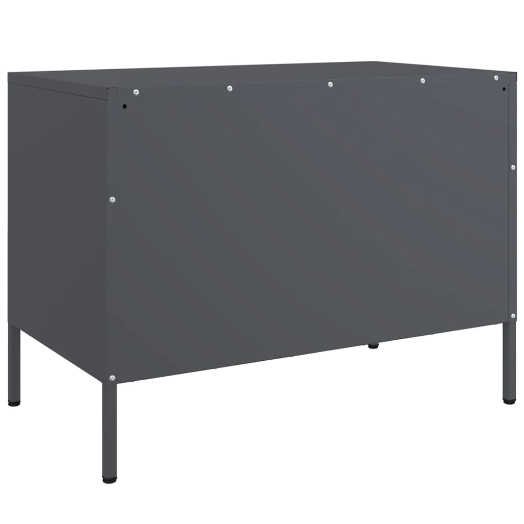 TV Cabinets 2 pcs Anthracite 68x39x50.5 cm Steel