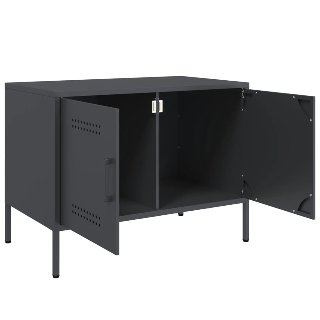 TV Cabinets 2 pcs Anthracite 68x39x50.5 cm Steel