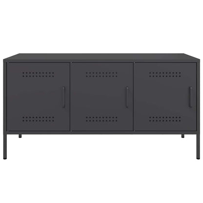 TV Cabinet Black 100.5x39x50.5 cm Steel