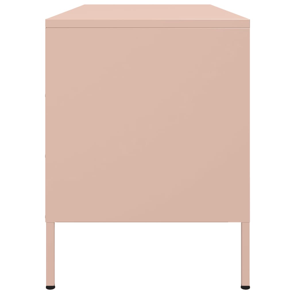 TV Cabinet Pink 100.5x39x50.5 cm Steel