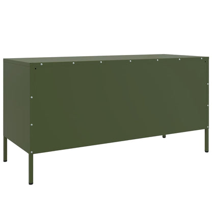 TV Cabinet Olive Green 100.5x39x50.5 cm Steel