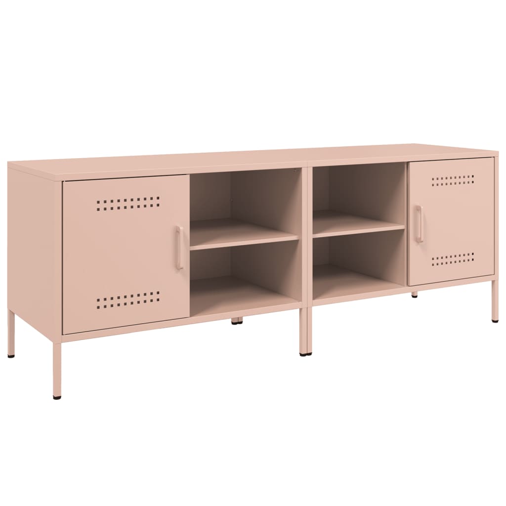 TV Cabinets 2 pcs Pink 68x39x50.5 cm Steel