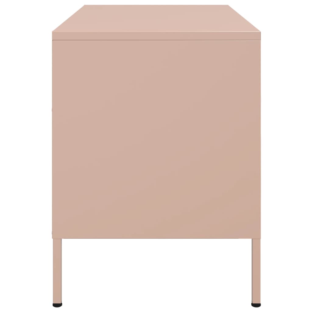 TV Cabinets 2 pcs Pink 68x39x50.5 cm Steel