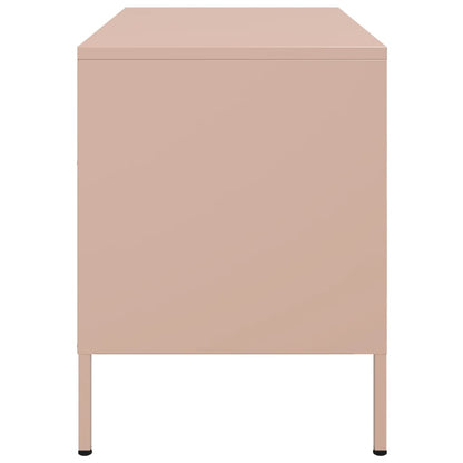 TV Cabinets 2 pcs Pink 68x39x50.5 cm Steel