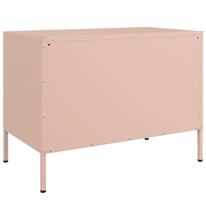 TV Cabinets 2 pcs Pink 68x39x50.5 cm Steel