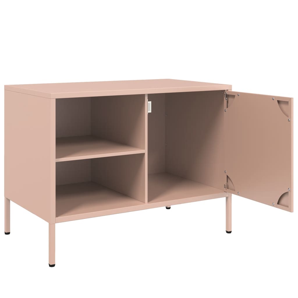 TV Cabinets 2 pcs Pink 68x39x50.5 cm Steel
