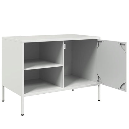 TV Cabinets 2 pcs White 68x39x50.5 cm Steel