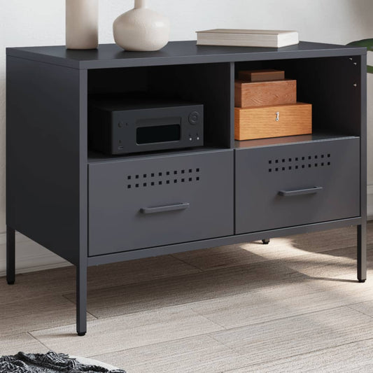 TV Cabinet Anthracite 68x39x50.5 cm Steel
