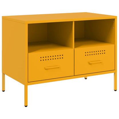 TV Cabinet Mustard Yellow 68x39x50.5 cm Steel