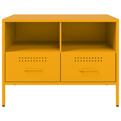 TV Cabinet Mustard Yellow 68x39x50.5 cm Steel