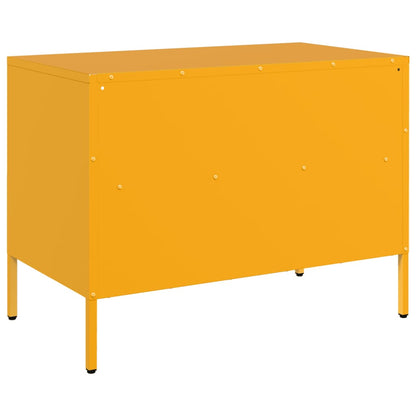 TV Cabinet Mustard Yellow 68x39x50.5 cm Steel