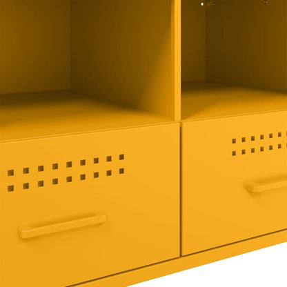 TV Cabinet Mustard Yellow 68x39x50.5 cm Steel