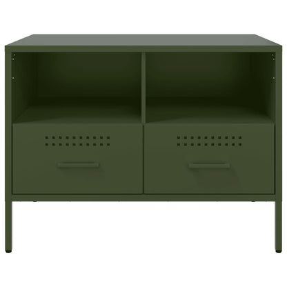 TV Cabinets 2 pcs Olive Green 68x39x50.5 cm Steel