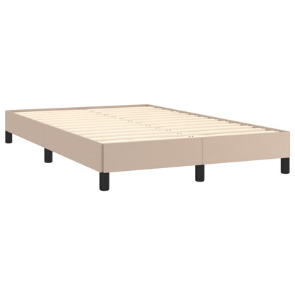 Bed Frame without Mattress Cappuccino 120x190 cm Small Double Faux Leather