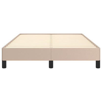 Bed Frame without Mattress Cappuccino 120x190 cm Small Double Faux Leather