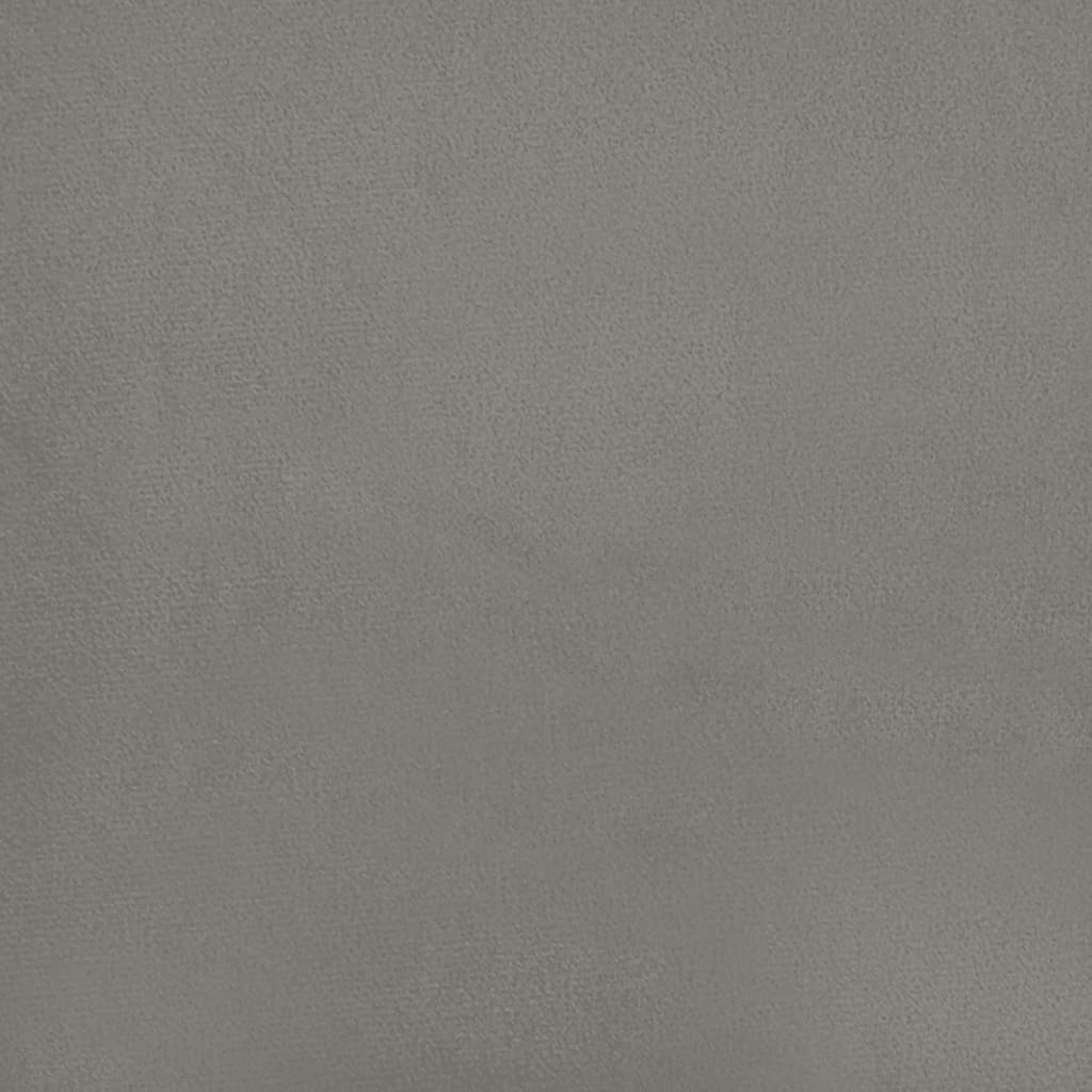 Bed Frame without Mattress Light Grey 120x190 cm Small Double Velvet