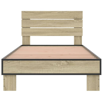 Bed Frame without Mattress Sonoma Oak 90x200 cm