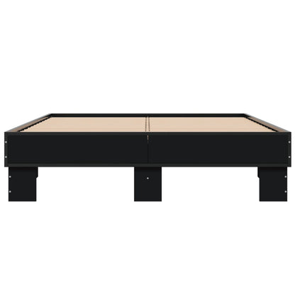 Bed Frame without Mattress Black 120x200 cm