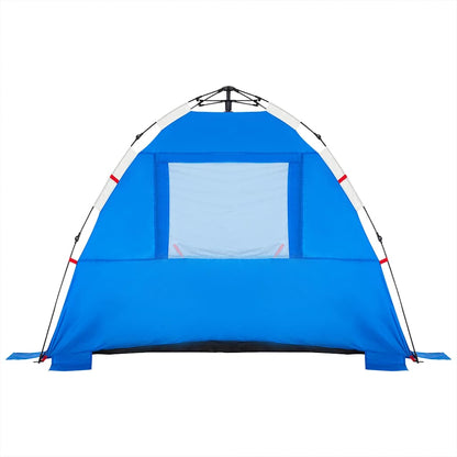 Beach Tent 3-Person Azure Blue Quick Release Waterproof