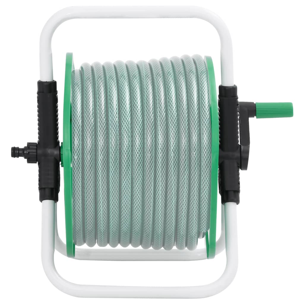 Free Standing Green Hose Reel for 45 m 1/2" Hose Steel