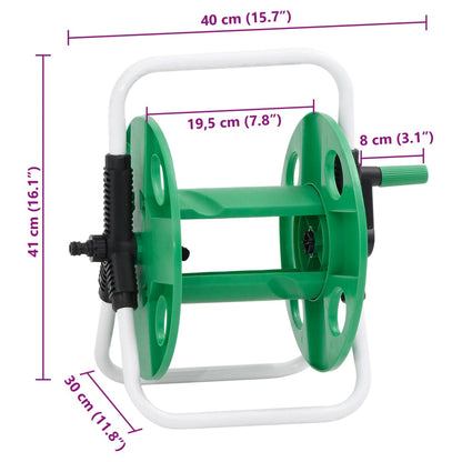 Free Standing Green Hose Reel for 45 m 1/2" Hose Steel