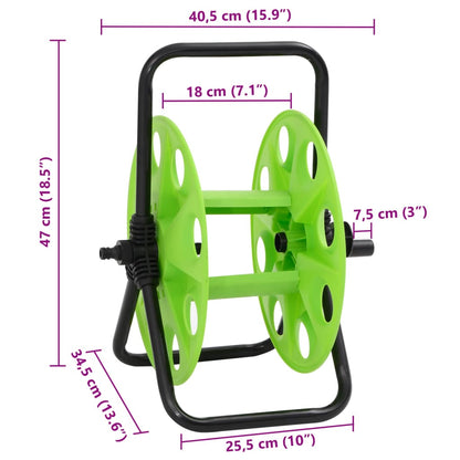 Free Standing Green Hose Reel for 45 m 1/2" Hose Steel