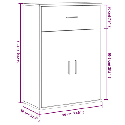 Sideboards 2 pcs Grey Sonoma 60x30x84 cm Engineered Wood