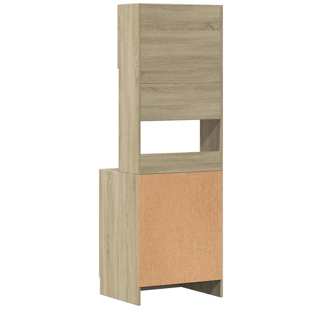 Kitchen Cabinet Sonoma Oak 60x50x180 cm Engineered Wood