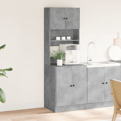 Kitchen Cabinet Concrete Grey 60x50x180 cm Engineered Wood