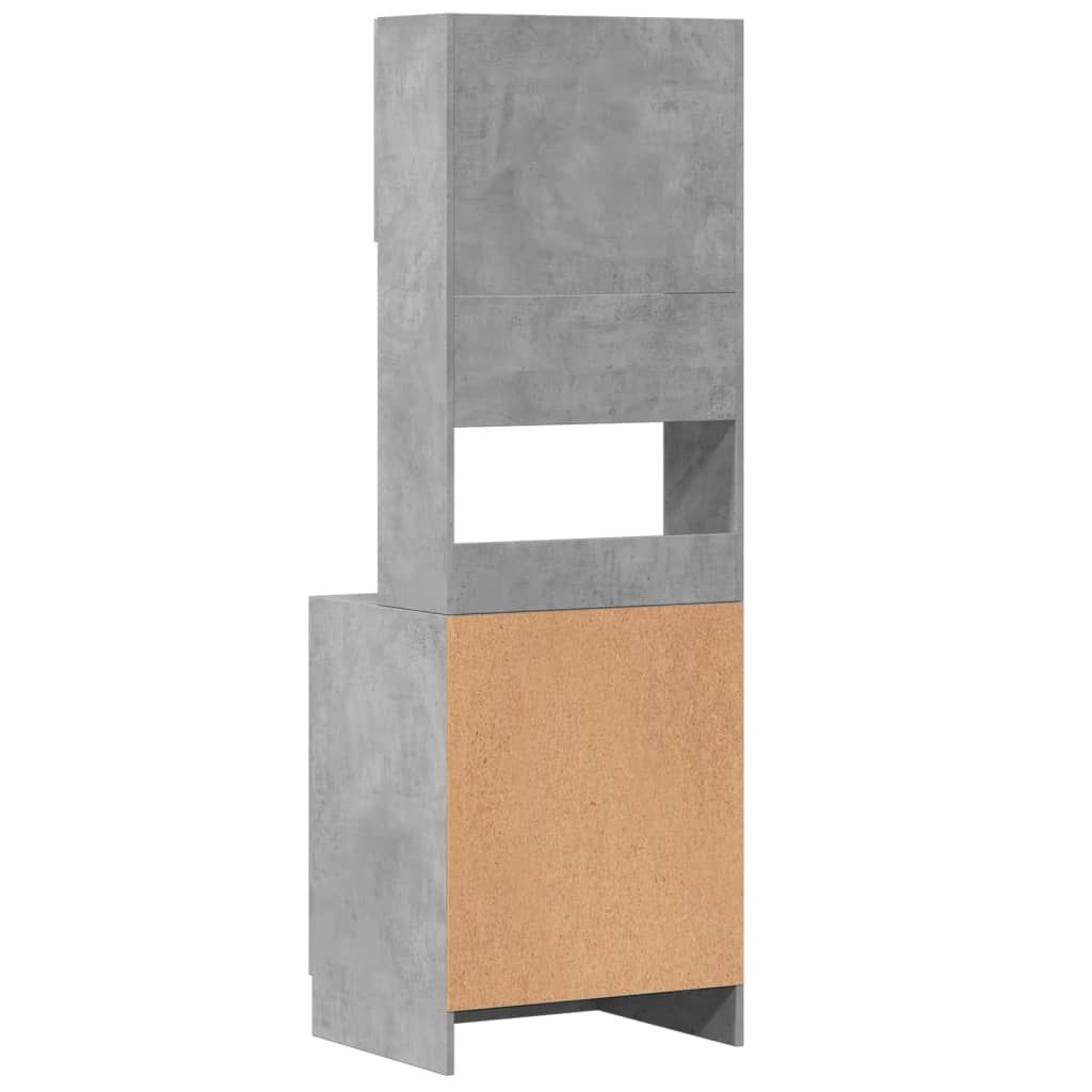 Kitchen Cabinet Concrete Grey 60x50x180 cm Engineered Wood