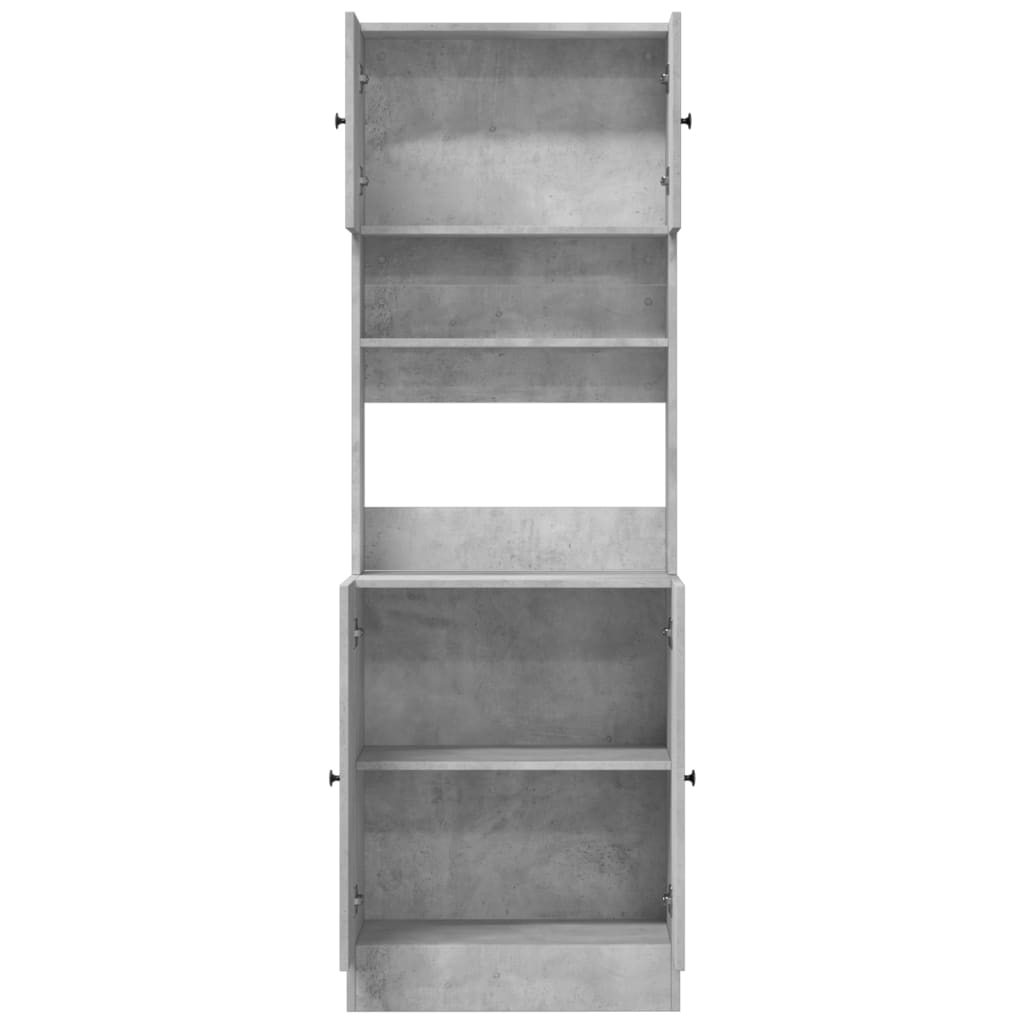 Kitchen Cabinet Concrete Grey 60x50x180 cm Engineered Wood