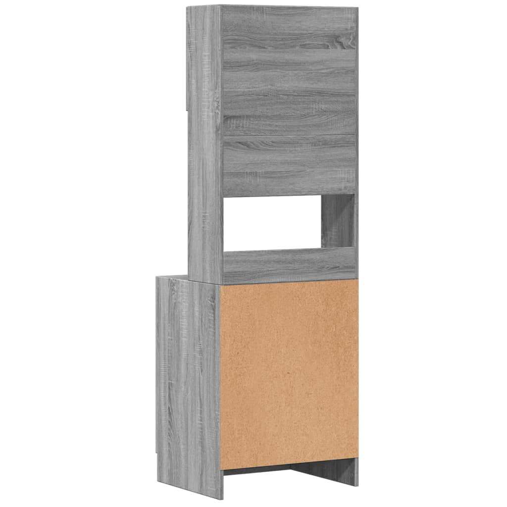 Kitchen Cabinet Grey Sonoma 60x50x180 cm Engineered Wood
